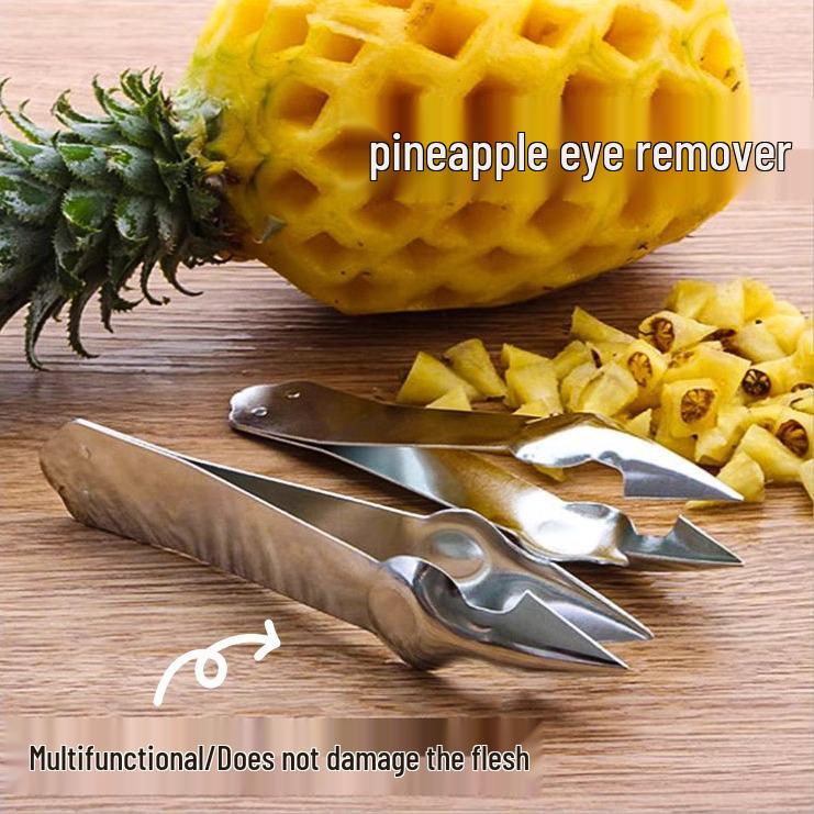 

Овощечистка для ананасов и сахарного тростника из нержавеющей стали: Средство для снятия макияжа с глаз и инструмент для выкапывания фруктов