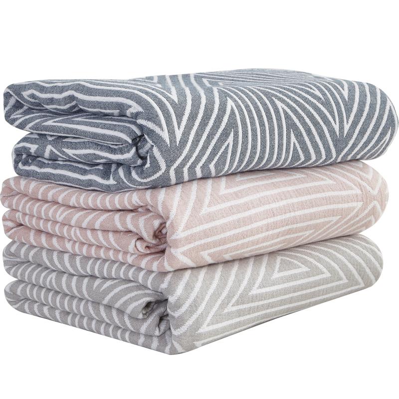 Dekorative Bettüberwürfe, skandinavischer Stil, Musselin-Gaze-Tagesdecken auf den Betten, Sofabezüge, Paar-Bettwäsche, Steppdecke, 200 x 230 cm