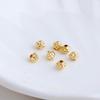 14K Gold-Filled Color-Preserving Snowflake Spacer Beads for DIY Bracelets
