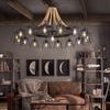 American Retro Industrial Style Wrought Iron Chandelier Creative and Personalized Homestay Restaurant Lights