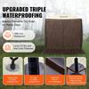 Pop Up Gazebo Tent Pop-Up Screen Tent 4 Sided Canopy Sun Shelter Brown