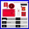 Industrial Fire Alarm System: Manual Emergency & Escape Alarm with One-Button Sound and Light for Factory Inspection.