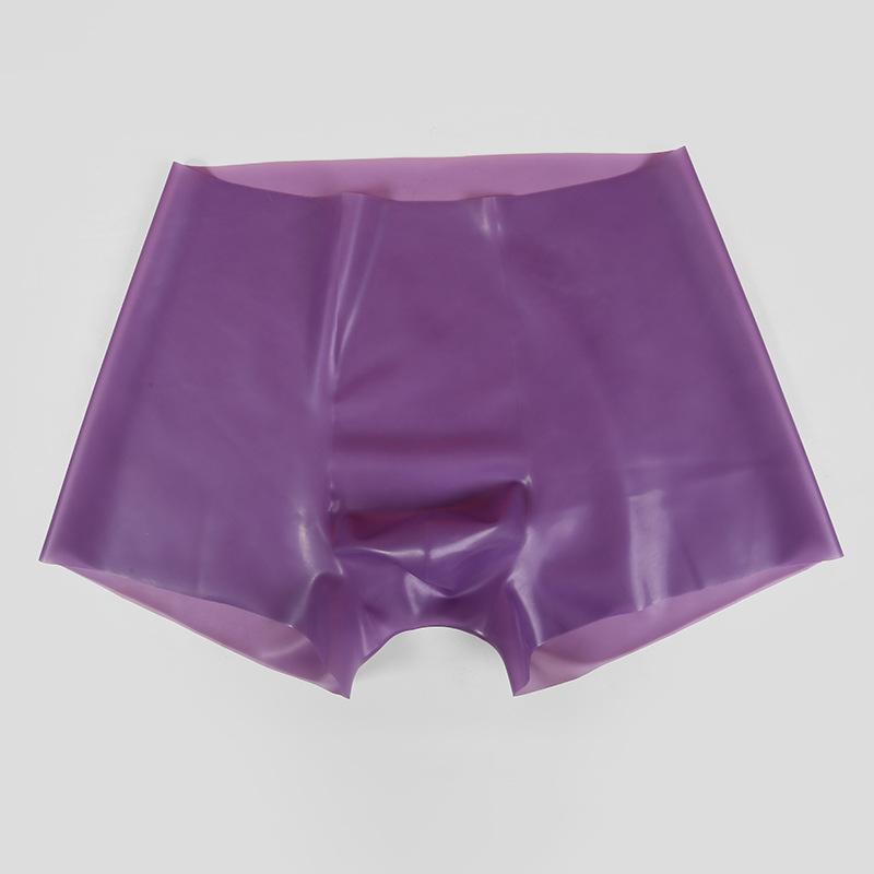 Fetish Latex Tight Panties Men Rubber Elastic Pouch Translucent Boxers Shorts Dj Club Bar Show Costumes Private Party Lingerie