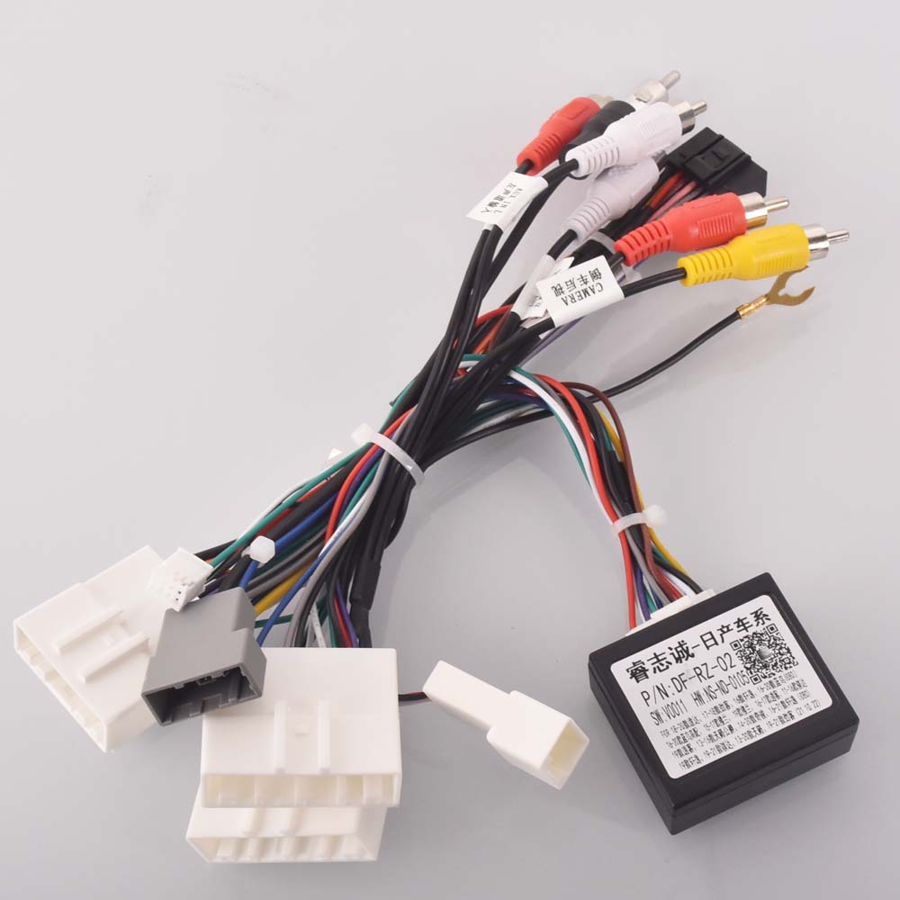 Car Radio Stereo Wiring Harness Cable Adapter Android 16pin For Nissan Murano Qashqai J10 J11 X Trail Tiida Radio Accessories 4