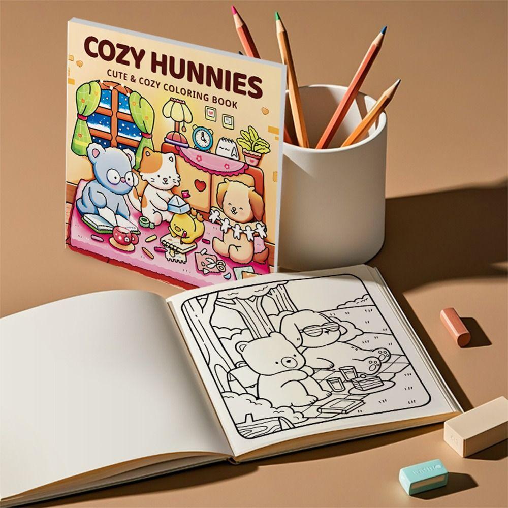 Cartoon Graffiti Painting Book Stress Relief Paperback Funny Doodles Book  for Adults And Teens