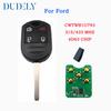 Hindley CWTWB1U793 Remote Car Key 3/4 Buttons Fob 315/433MHz 4D63 Chip For Ford Flex Explorer Taurus Mustang 2010-2013 UP