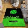 Hannover 96 Flannel Printed Carpet, Home Sofa Decoration for Living Room & Bedroom, Non‑Slip Play Flannel Floor Mat for Game Room
