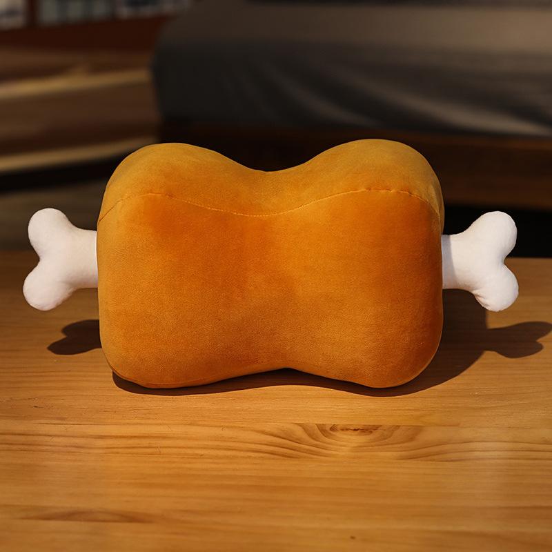Simulation Meat Bone Plush Toy Office Nap Sleeping Pillow Cushion Gift Decor