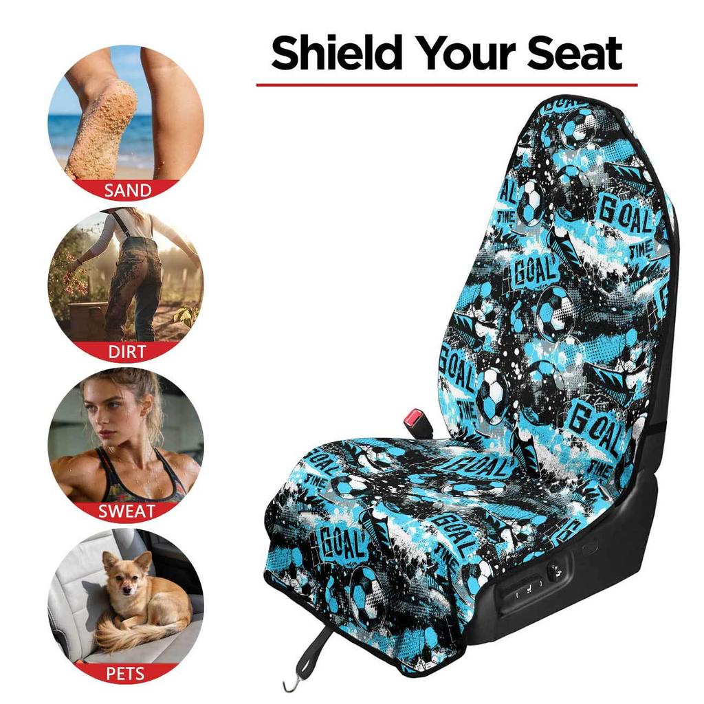 Universal Car Seat Towel Cover - All-Season Front Seat Protector for Gym and Workout