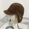 Polar Fleece Women Winter Caps Windproof Girls Ear Protection Cap Plush Pullover Hat  Outdoor