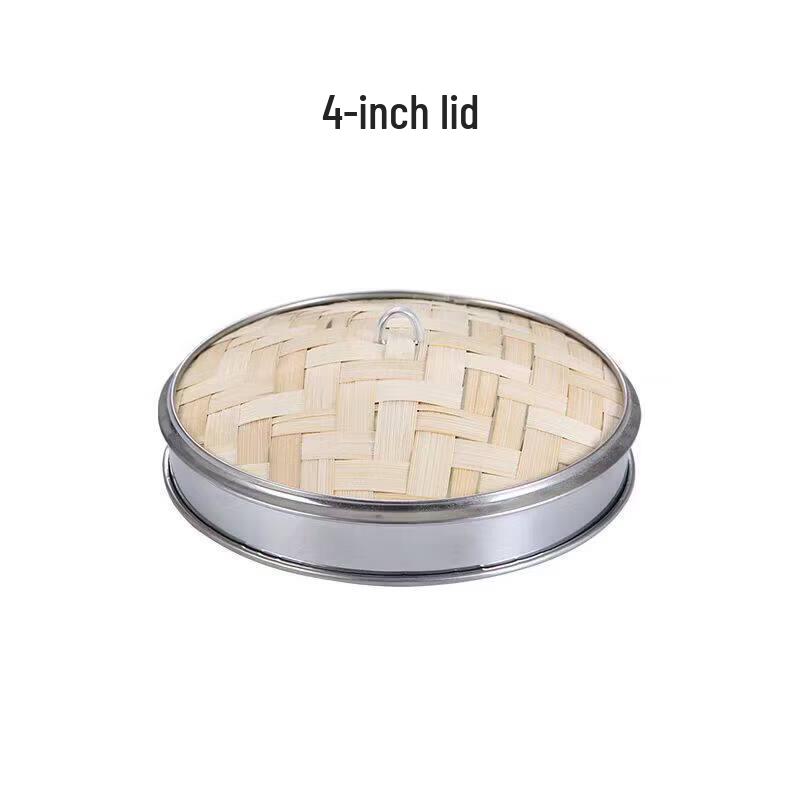 

Tiered Bamboo Steamer with Stainless Steel Edge