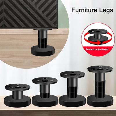 Metal Furniture Legs Replacement Wear-resistant Cabinet Legs Adjustable Anti Scratch Cupboard Sofa Chair Feet