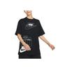 Sportswear Comfortable Letter Logo Pullover Short Sleeve T-Shirt Women Tops Black HJ2994-010