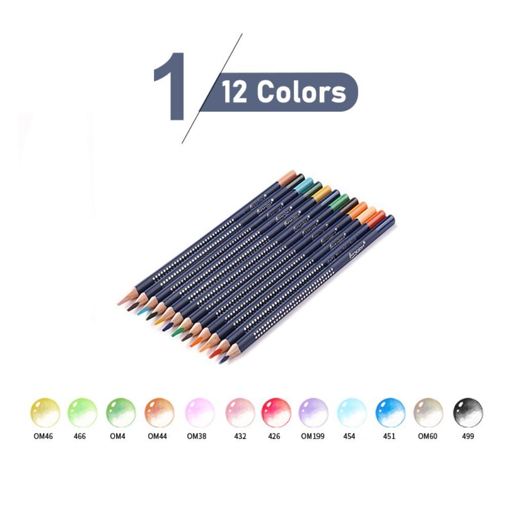 Painting 12/24/36 Colors Pencil Set Wooden Water Soluble Sketching Pencils  School