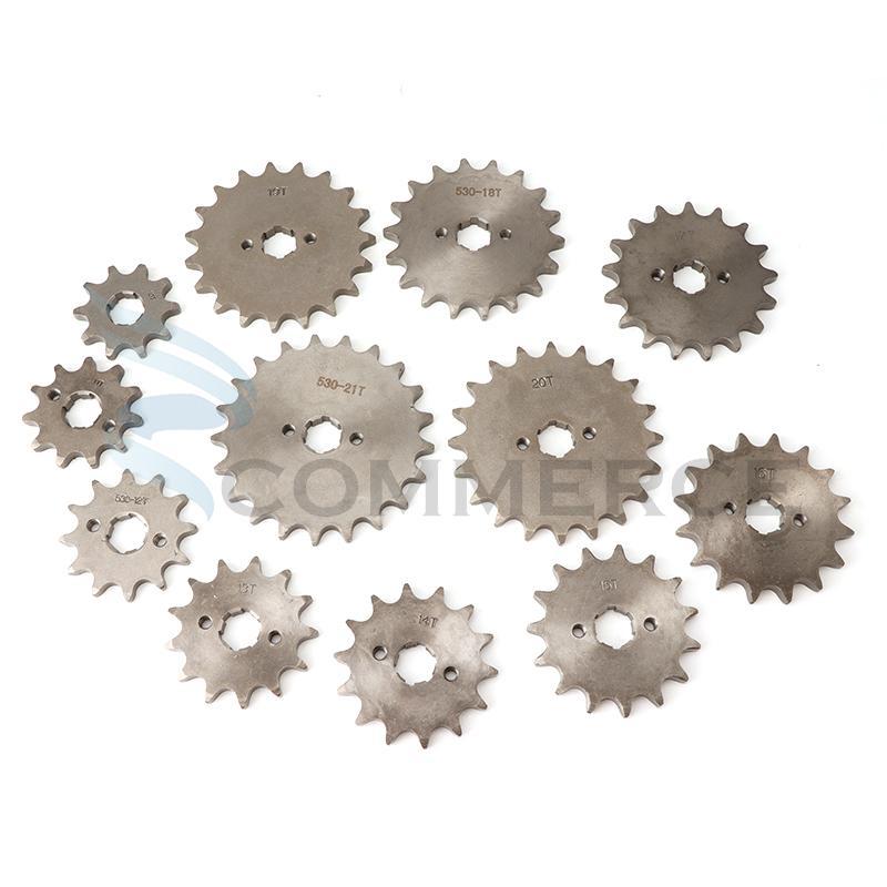 530# 20mm Front Engine Sprocket for Dirt Bike Sprocket 10 11 12 13 14 15 16 17 18 19 20 21 Teeth ATV Quad Buggy Motorcycle