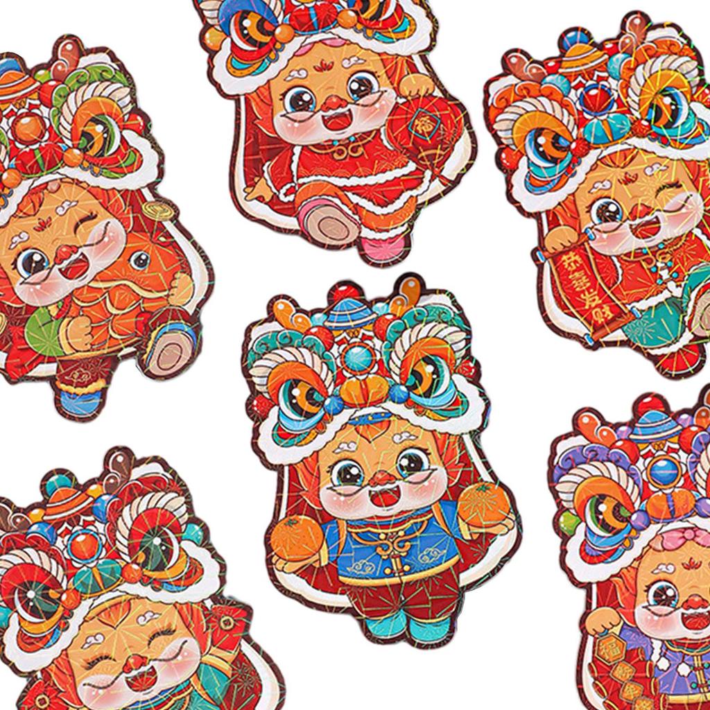 6 X Red Year Envelopes Packets Best Wishes Greeting Card Gifts Hong Bao for