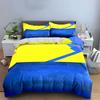 Giallo, blu, design geometrico. Set lenzuola Set copripiumino Copripiumini Federe(1 * Copripiumino 2 * Federe, senza piumino)
