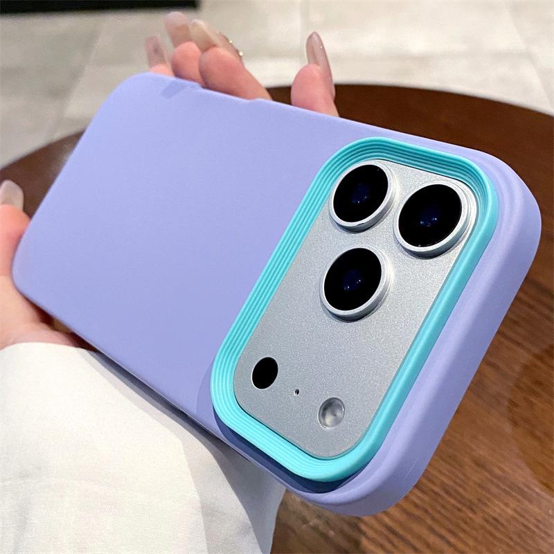 iPhone 17 Pro Three-in-One Liquid Spray Oil Phone Case, Compatible with Apple 16/15, Silicone 14, Cross-Border 1312