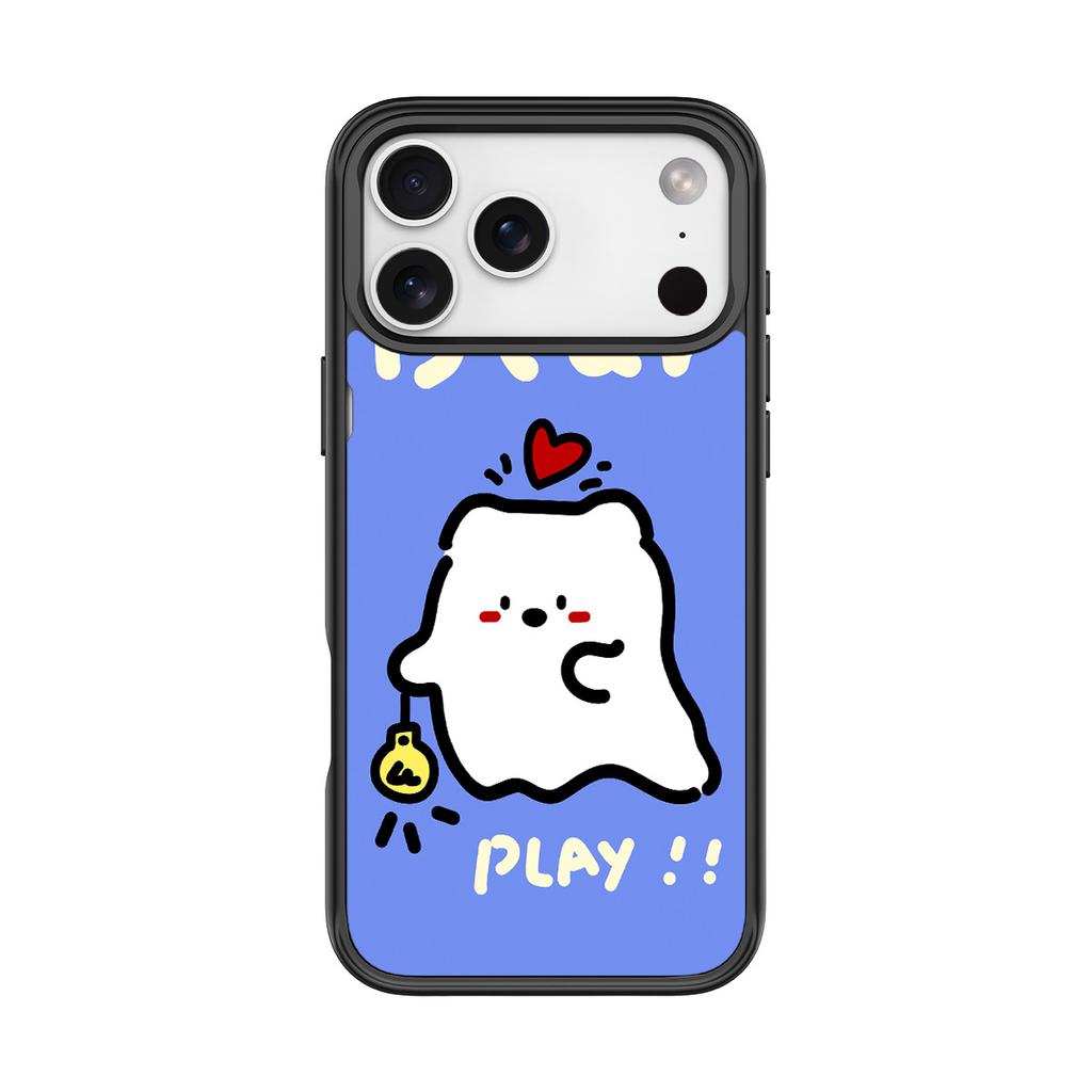 Applicable To Apple 17 Mobile Phone Case, Advanced Sense 16 Replaceable Back Plate 15promax Magnetic Mobile Phone Case, Light Bulb Line Dog