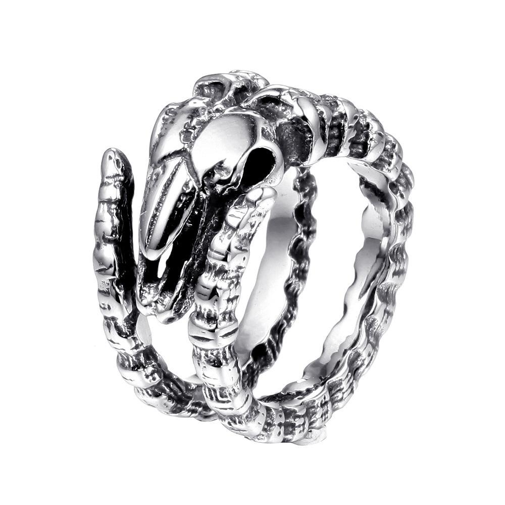 

Everyday Party Jewelry Gifts Men s Stainless Steel Rings Titanium Steel Rings Business Commuter Jewelry no. 13 срібний