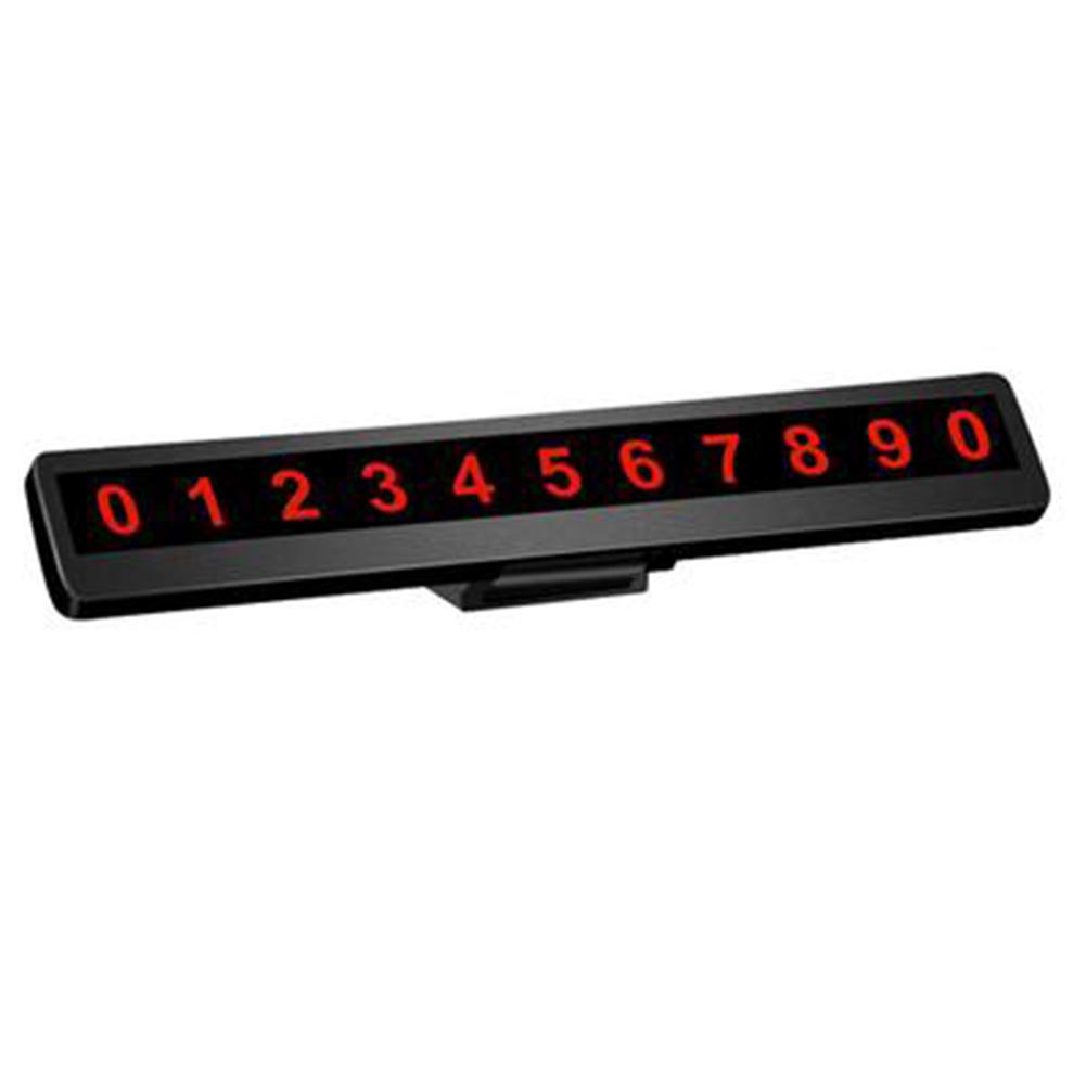Car Vehicle Temporary Stop Luminous Magnetic Phone Number Parking Card Plate