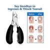 Podiatrist Toenail Clippers, Professional Thi Ingrown Toe Nail Clippers for Men Seniors, Pedicure Clippers Toenail Cutters, Super  Curved B,1419