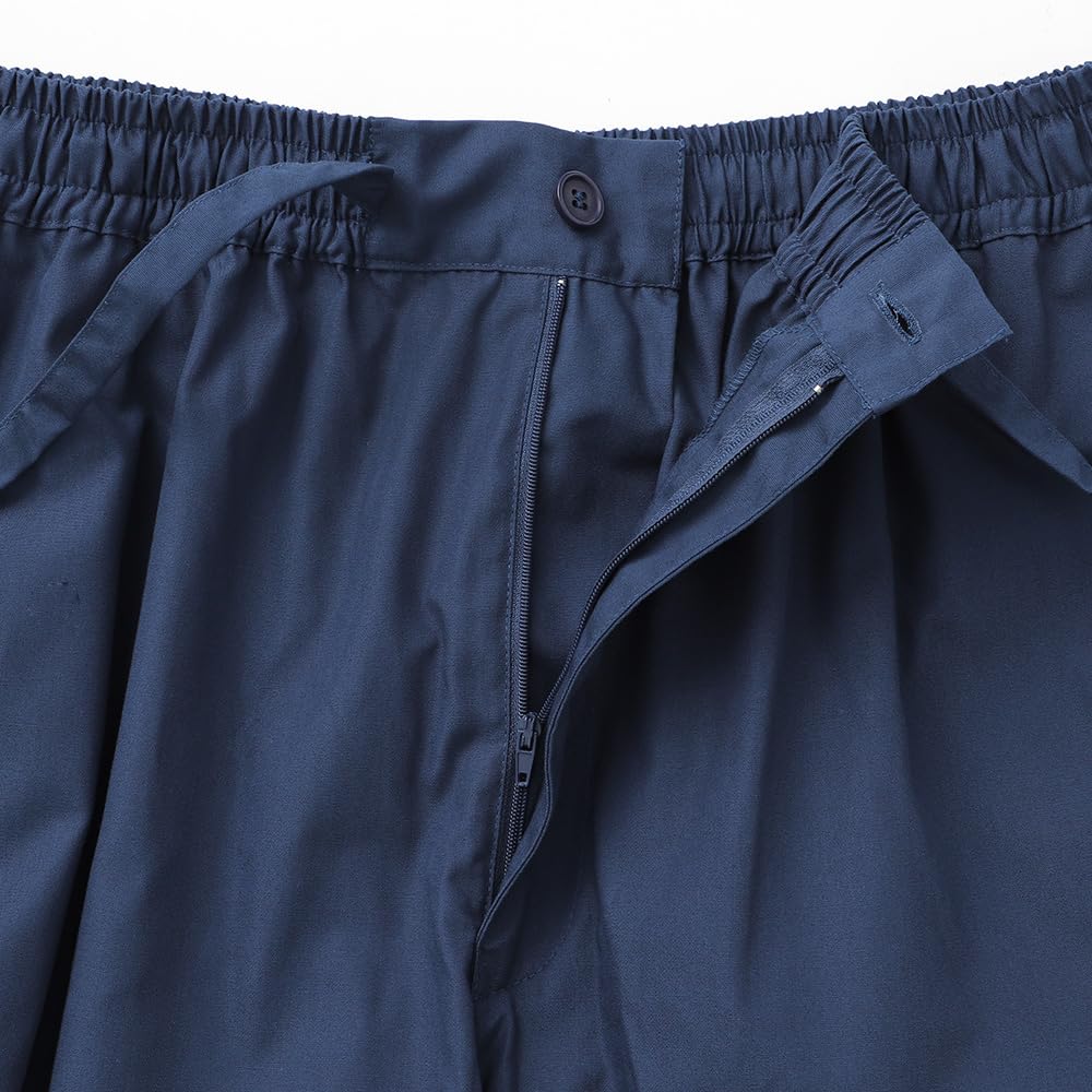 TC Tetron Cotton Work Plus Solid Navy Size 3L TAYU-TAFU Men's Samue, Wrinkle-Resistant Clothes, Year-Round Wear, Loungewear, Sizes, Color, Blue,