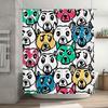 Tkanina Zasłony Prysznicowej ze Wzorem Zwierzęcym Dekoracja Łazienki Rozmiar na Zamówienie Wodoodporna Zmywalna Dekoracja Domu