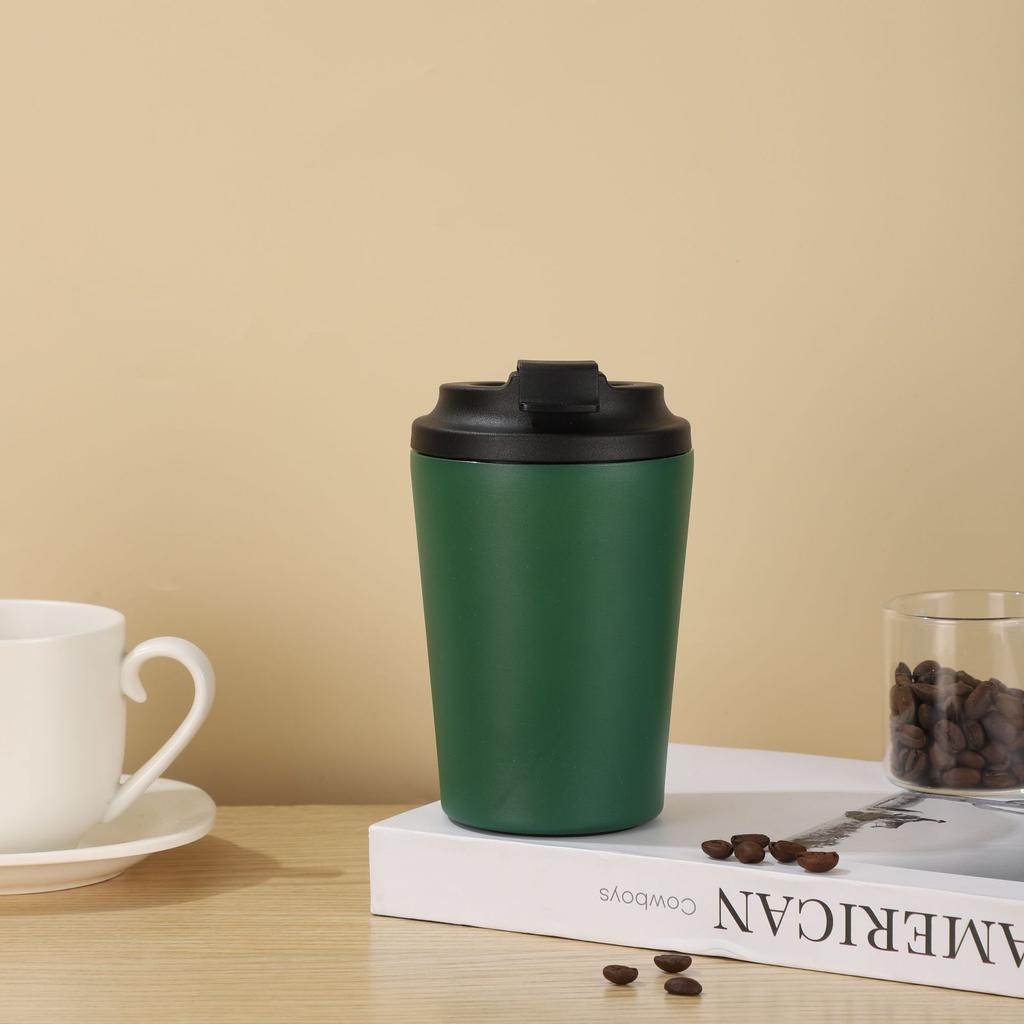 Mini 12Oz Coffee Cup Portable Stainless Steel Thermos Cup Office Home With Scale Car Cup