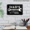 2D Flat, 1pc Dad's Fix-It Shop Aluminium Sign 8x12 Inch - Wrench Design, "If Dad Can't Fix It" Quote, Garage & Workshop Decor, Father's Day Gift for