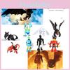 Dragon Toy Set 8-piece Night Fury Pvc Figures For Kids 4-6)