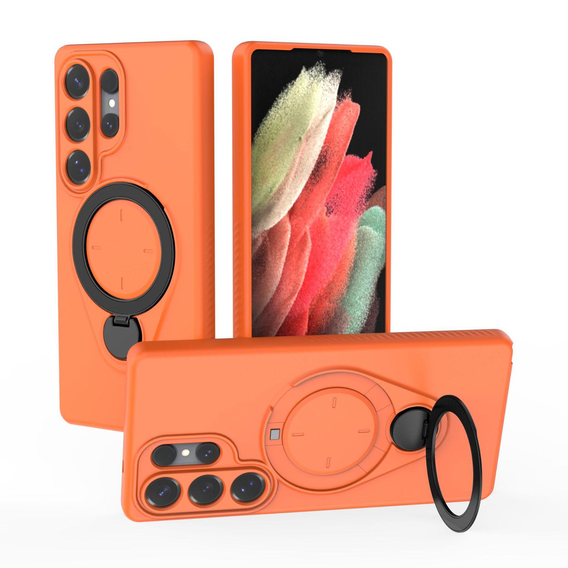 

For Samsung Galaxy S25 Ultra Magnetic Phone Case,Soft TPU Kickstand MagSafe Phone Cover for Samsung Galaxy S25 Ultra