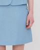 Sisterhood Tweed A-Line Miniskirt - Sky