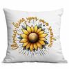 Retro Sunflower Sun Pillow Case Home Sofa Cushion Pillow Case