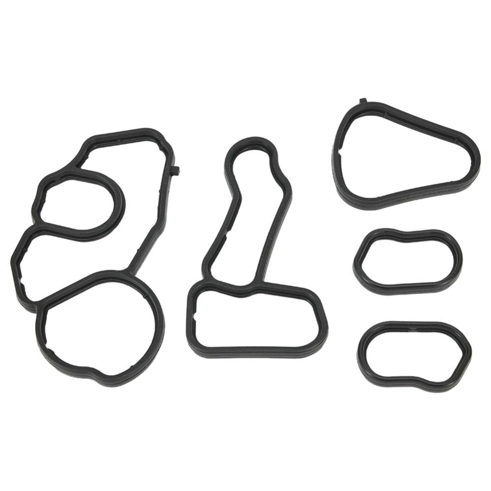 5Pcs Oil Cooler Gasket For BMW F20 F21 F30 F31 F35 F80
