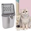 Integrated Cat Litter Scoop with Waste Can and Trash Bag Large Capacity Detachable Cat Litter Shovel