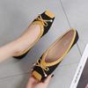 Comfortable Flats Womens Casual Loafers Ballet Flats With Bowknot Dressy Shoes Antislip Square Toe Flat Shoes Lightweight Walking Shoes For Women