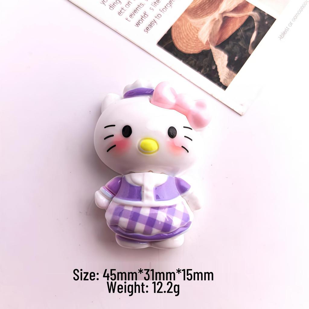 KT Little Cat Resin Accessories: Cream Glue Hair Clips, Shoe Buckles, Keychains, Phone Cases, Pendants, DIY Ornaments, and Cosplay Items.
