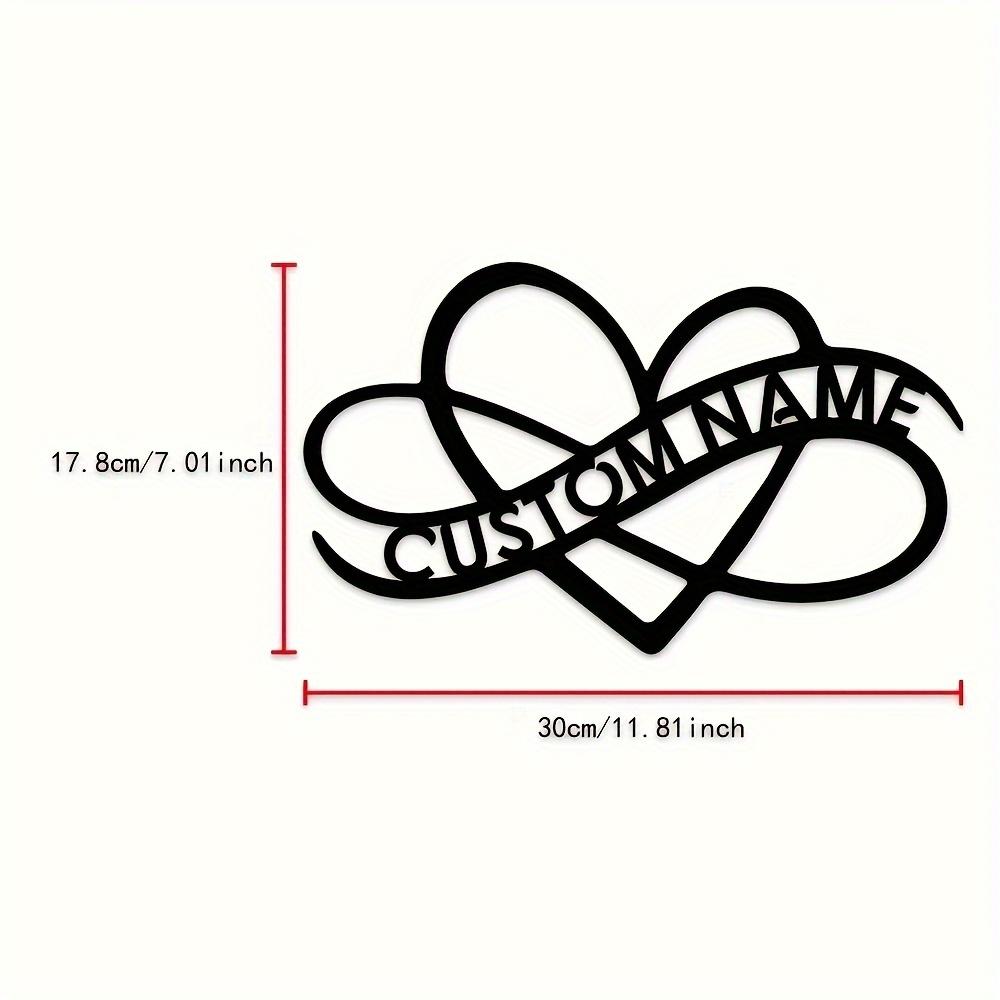 

Antique Metal Heart Wall Decor Detachable Love Sign for Kitchen Living Room Valentine