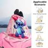 1pc Stitch Printing Blanket - Soft, All-Season Throw for Office Blanket, Personalized Gift with Adorable Cartoon Design