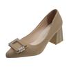 Fashion French Fashion High Heels Female 2024 Autumn New Luxury Rhinestone Temperament Pointed Fine Heel Shallow Mouth Pumps