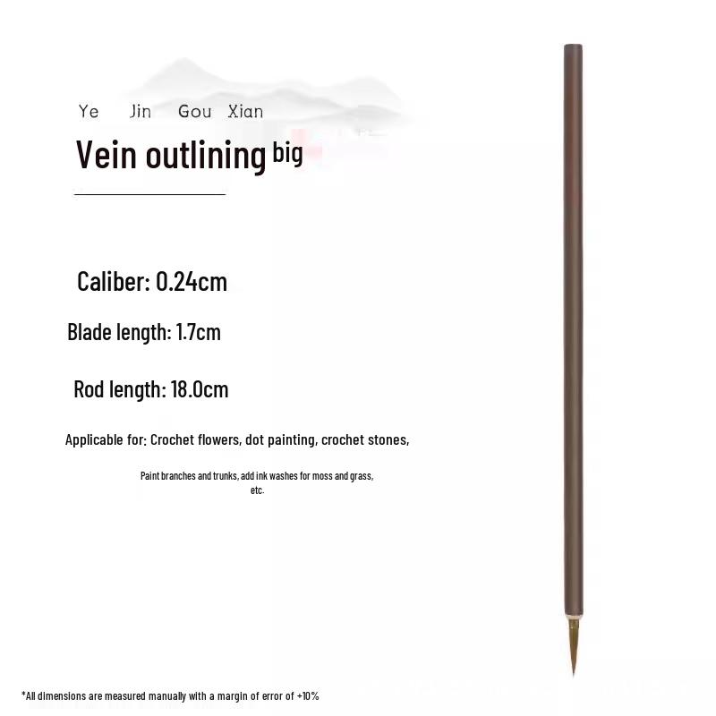 Chinese Painting Brush Set: Wolf Hair Line Drawing Brushes for Gongbi, Flower, and Bird Art