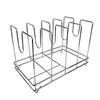Draining Pizza Pan Rack Versatile Organizer for Restaurant Cooking 4 Slots 37x22x25cm