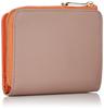 [Clasus] L Zipper Bifold Wallet, Blanc, Beige