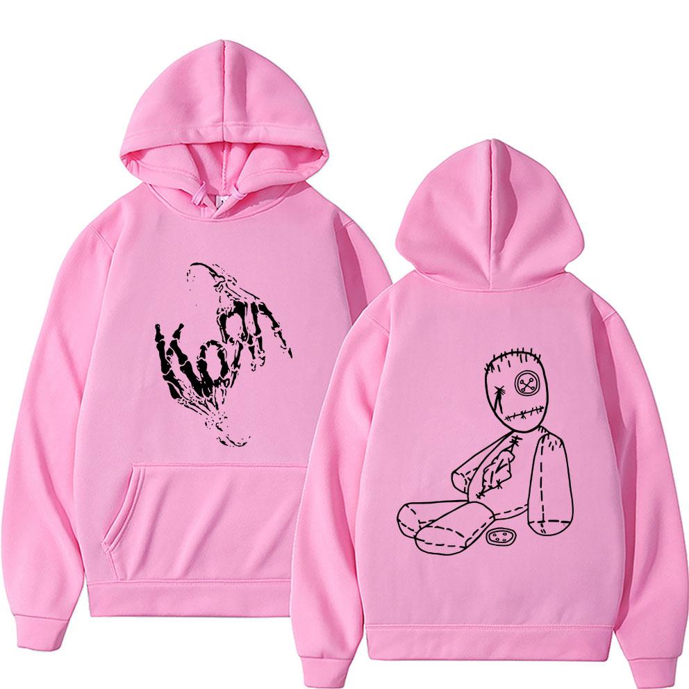 Rock Band Korn Issues Album Cover Graphic Hoodie Men Women Gothic Vintage Streetwear Alternative Nu Metal Music Pullover Hoodies