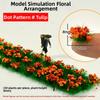 30pcs/set Plastic Simulated Flower Clusters 10~15mm*8mm Landscape Wargame Grass Tufts