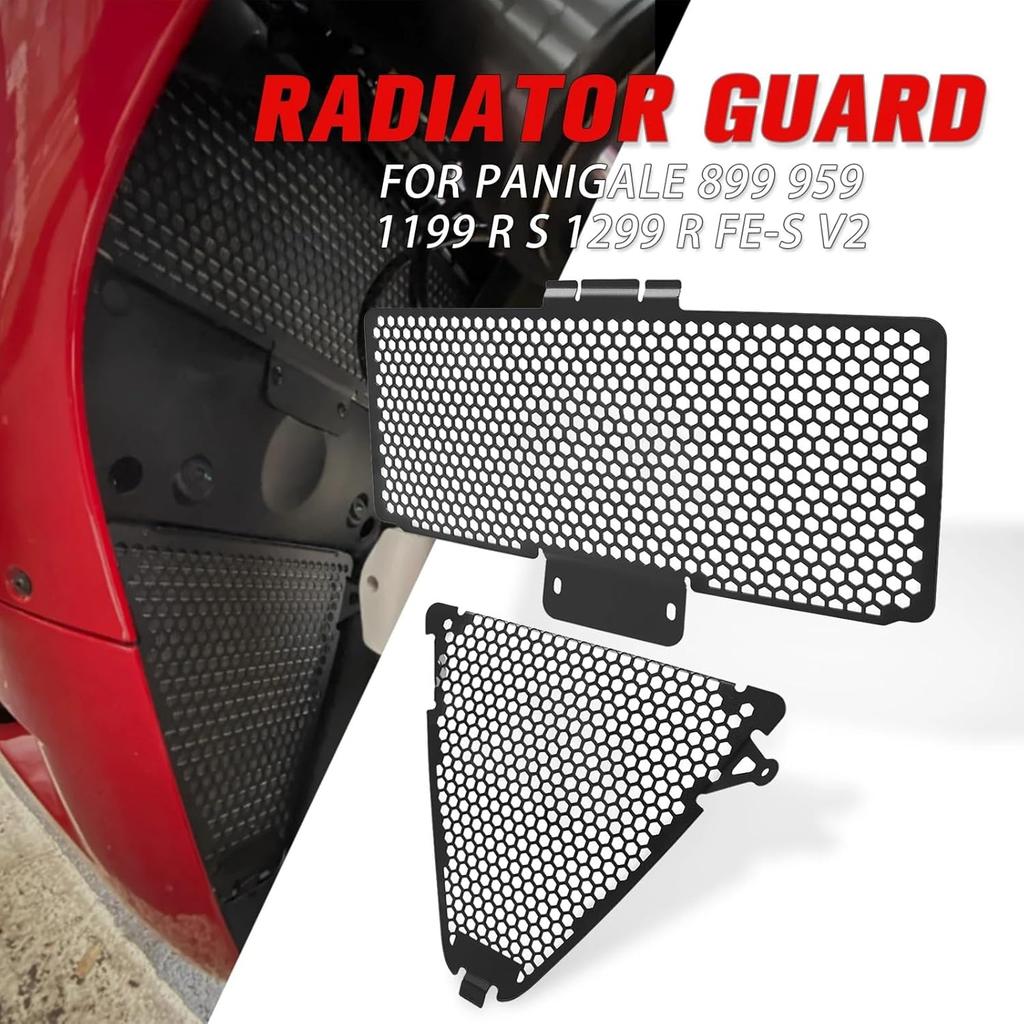 Motorcycle Cover Protector Motorcycle Radiator Grille Guard Covers Oil Cooler Cooling Radiator Shield Protector for Du&Cati Panigale 1299 1199 959
