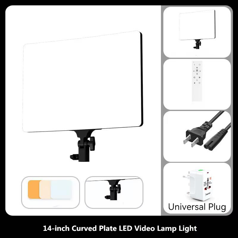 LED Photo Studio Light Video Lighting Portable Video Recording Photography Panel Lamp With Stand for Youbute Game Tiktok Makeup
