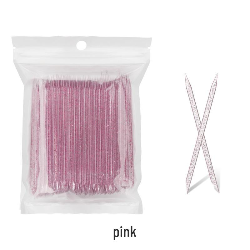 Dual-Ended Crystal Nail Tool: Pointed & Flat for Nail Art and Removal