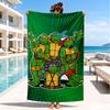 Turtles Team Adventure Beach Towel, Super Soft Microfiber, Perfect Gift for Her/Him, Birthday, for Pool, Beach, Travel, Decor Beach Party